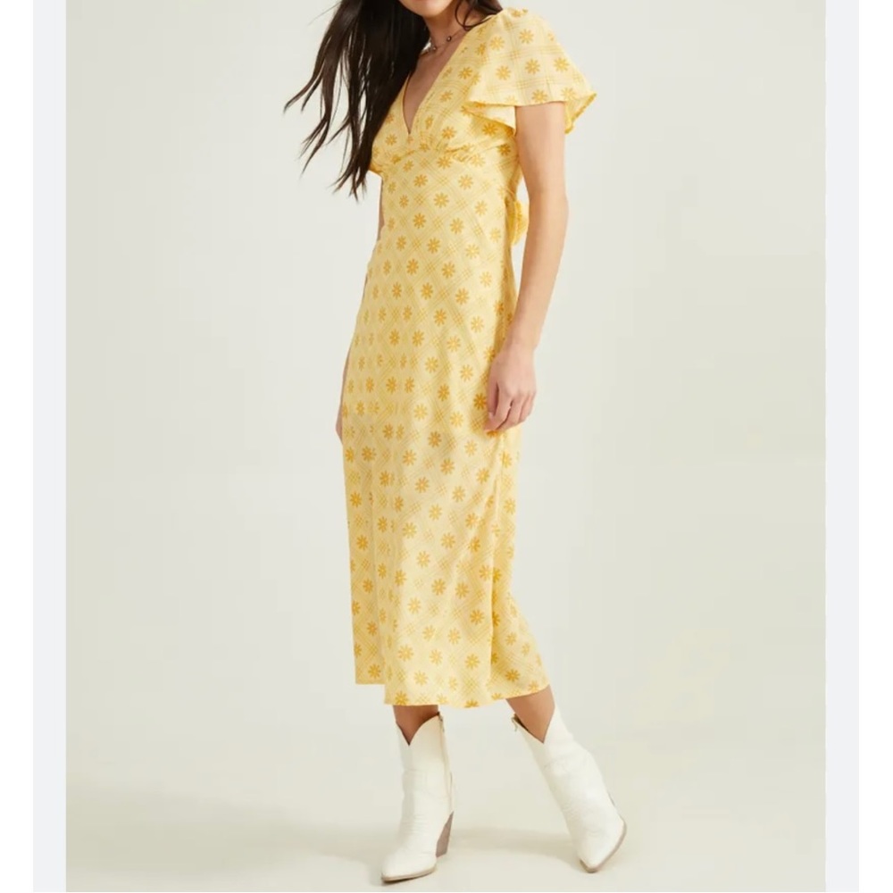 Altar'd State Yellow The Bellarosa Look Dress